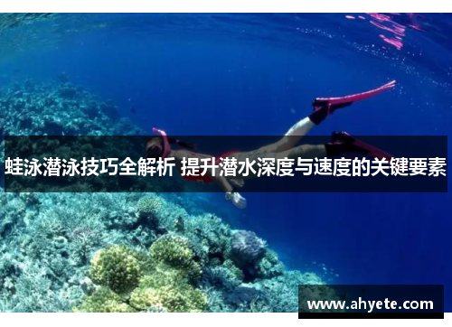蛙泳潜泳技巧全解析 提升潜水深度与速度的关键要素